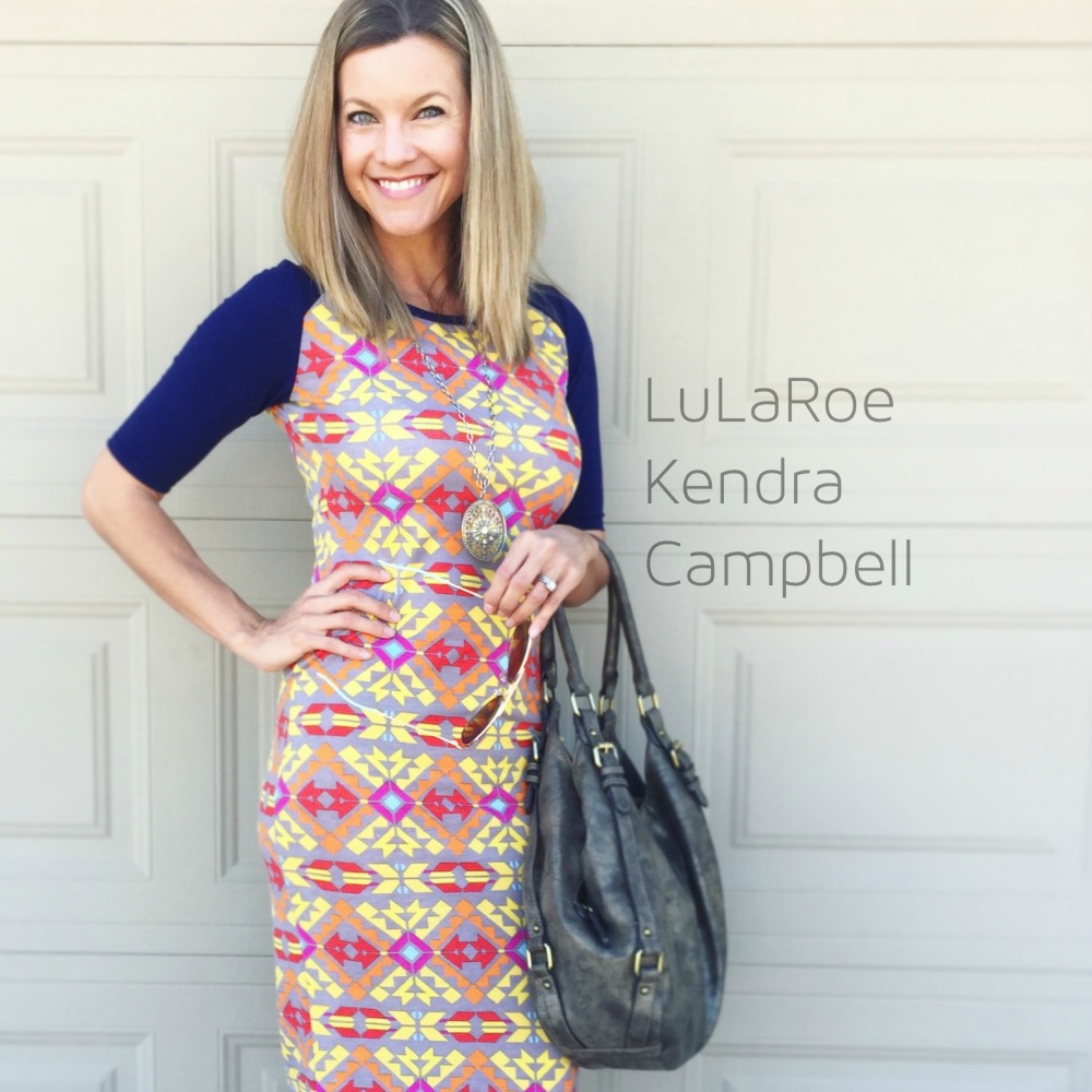 LuLaRoe Julia dress scrunched up into a tunic with Tall and Curvy